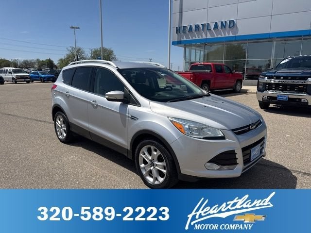 2016 Ford Escape Titanium in Ingot Silver — front three-quarter view