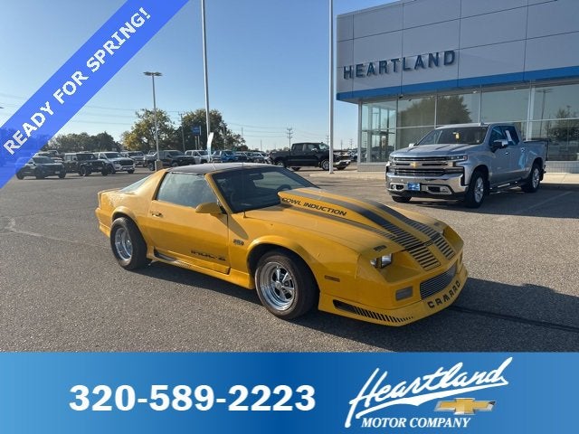1985 Chevrolet Camaro Z28 Sport in Yellow — front three-quarter view