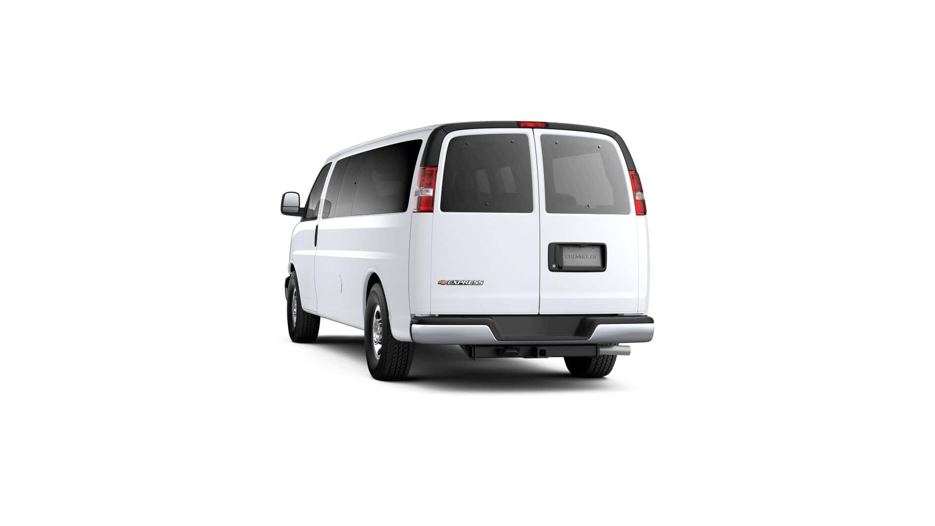 2025 Chevrolet Express Passenger — rear three-quarter view