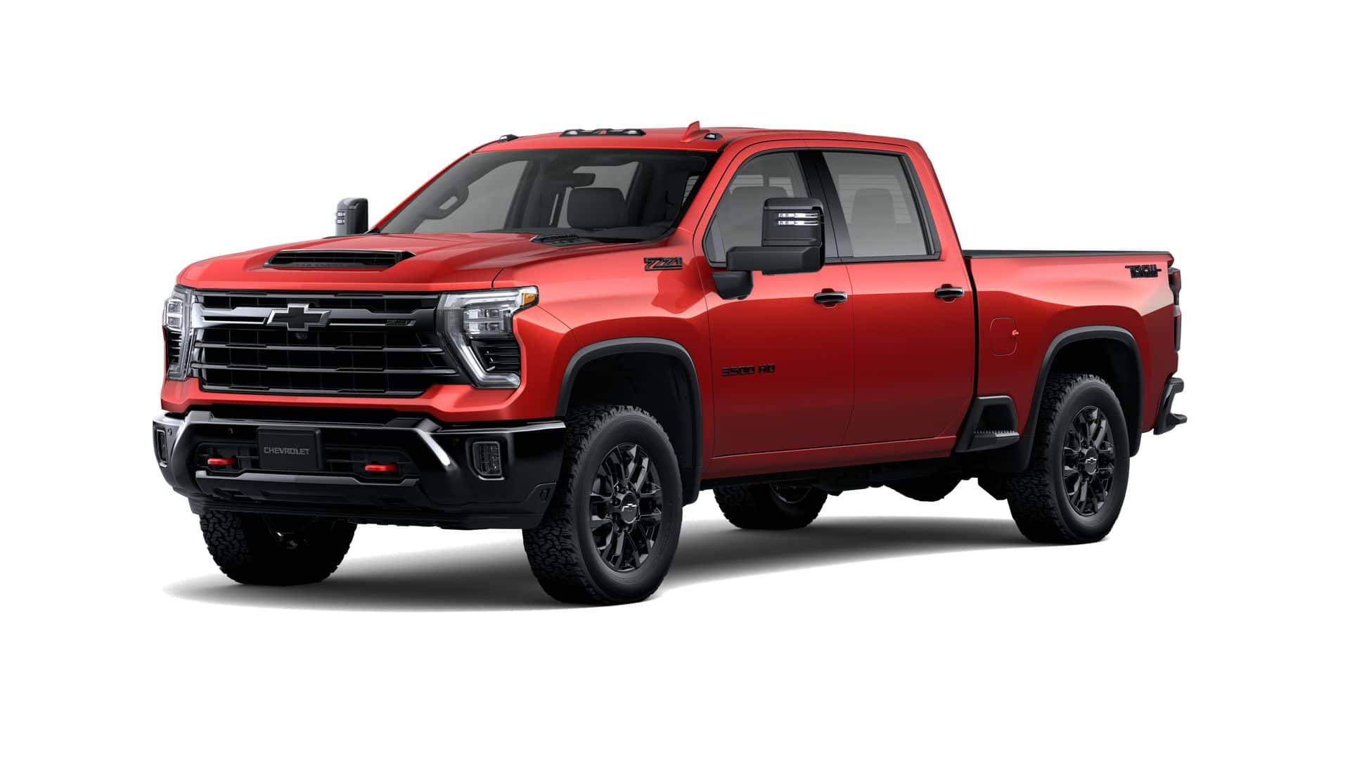 2026 Chevrolet Silverado 3500 HD LTZ in Radiant Red Tintcoat — front three-quarter view