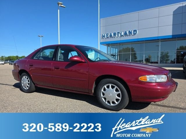 2005 Buick Century Custom in Cardinal Red Metallic — front three-quarter view
