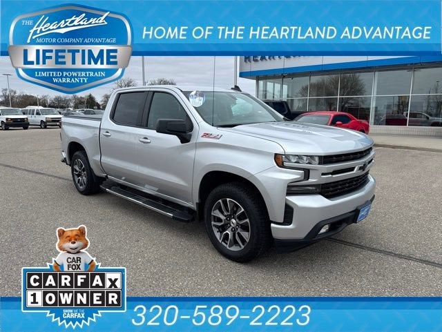 2020 Chevrolet Silverado 1500 RST in Silver Ice Metallic — front three-quarter view